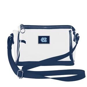 New North Carolina Tar Heels Stadium Approved Small Clear Handbag w/ Strap, Bag